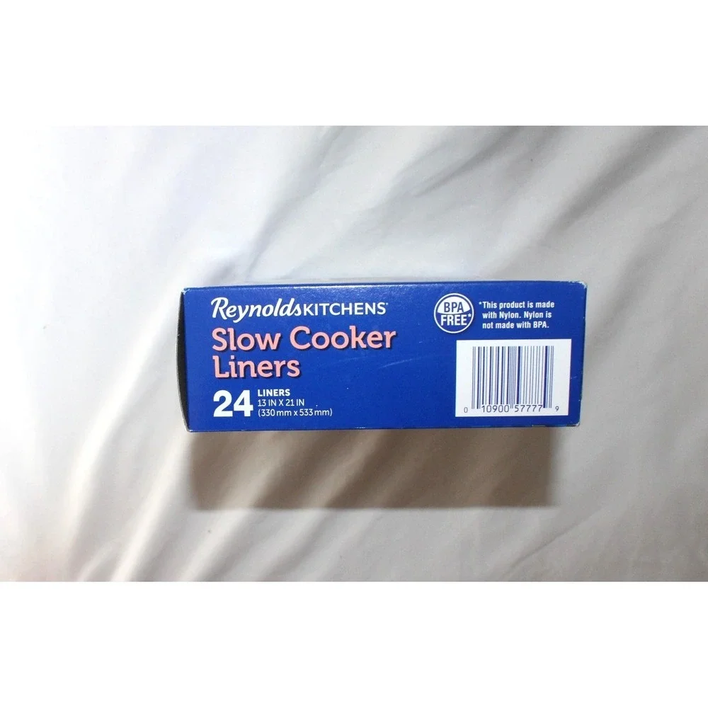 24 ct. Reynolds Kitchens Slow Cooker Liners Bags Regular Size 3-8 Quart BPA Free